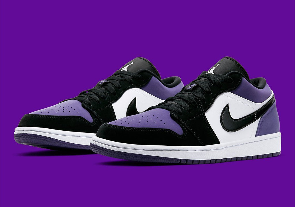 Official images of the Jordan 1 Low "Court Purple"
